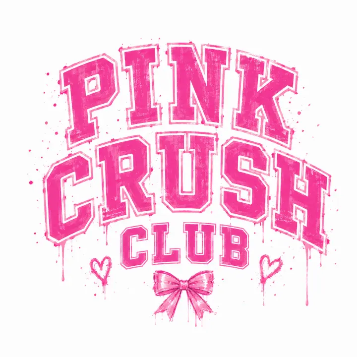 Pink Crush Club Varsity — design PCC-0015