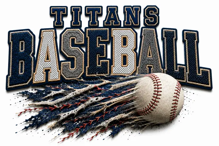 Titans Baseball Textile Patch — design SW-0197