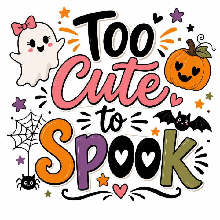Too Cute to Spook Ghost — design HLD-0068