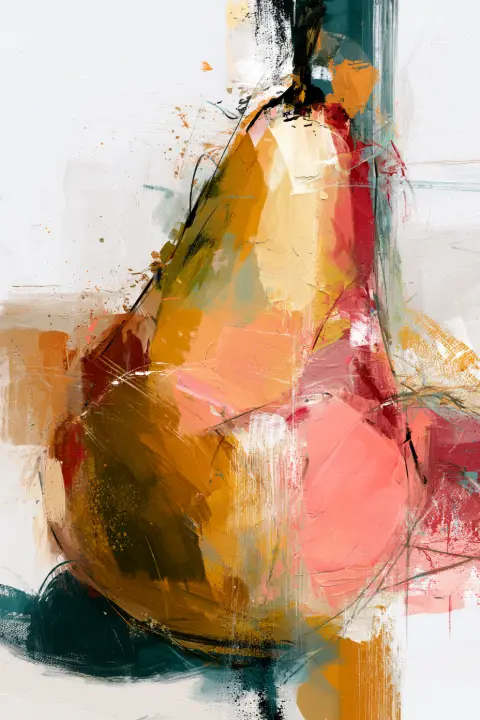 Abstract Painted Pear — design FD-0009