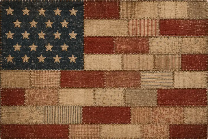 Patchwork American Flag — design HLD-0048