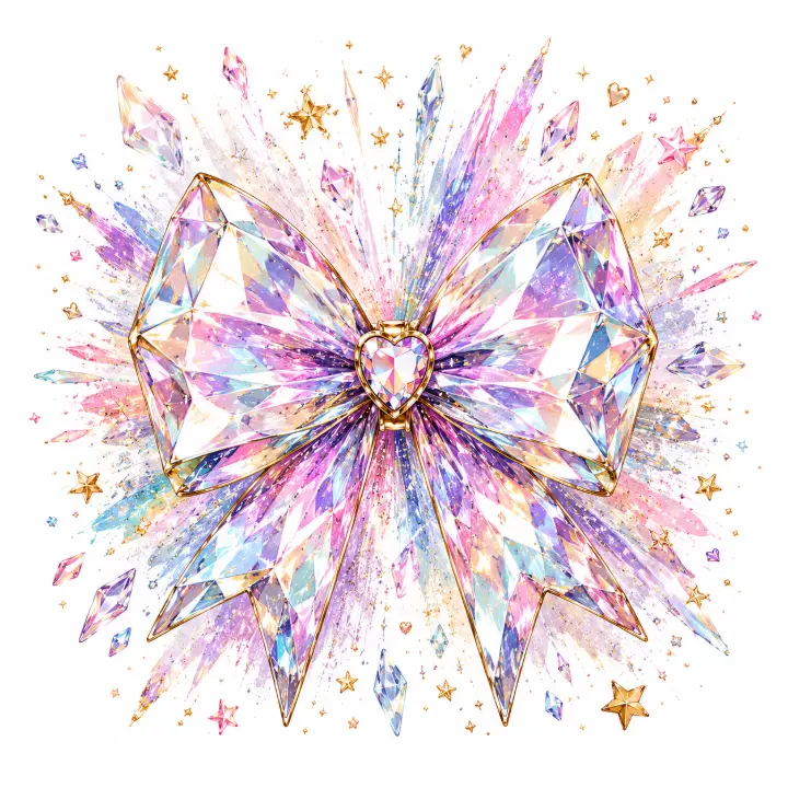 Crystalline Gemstone Bow — design IHS-0008