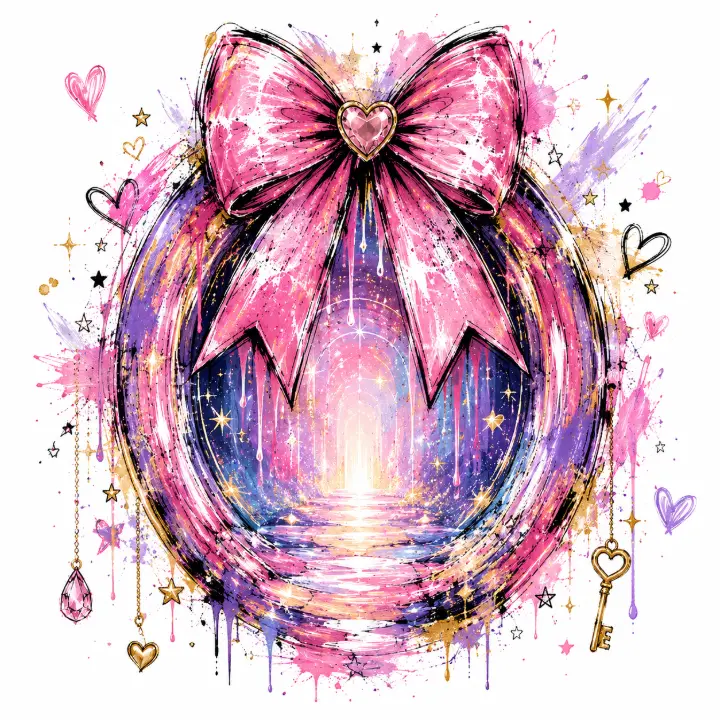 Glitter Bow Portal Wreath — design PCC-0030