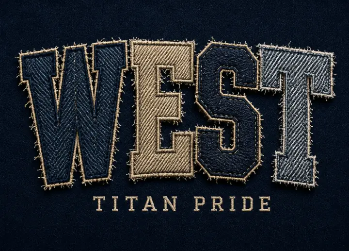 West Titan Pride Textile Patch — design SW-0139