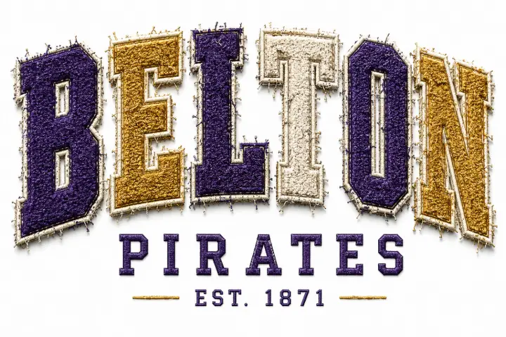 Belton Pirates Chenille Patch — design SW-0060