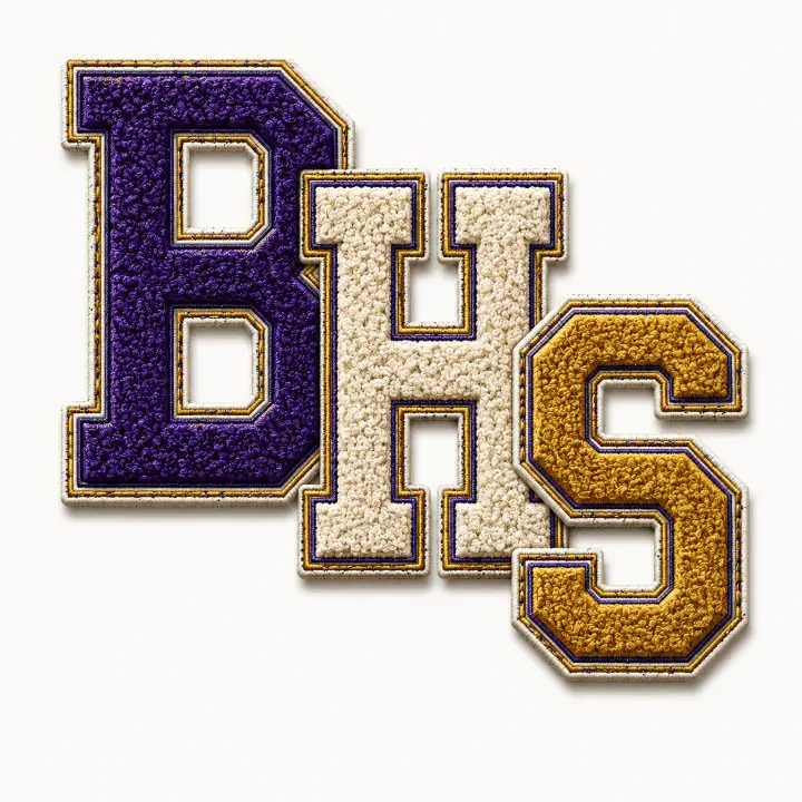 BHS Chenille Varsity Patch — design SW-0017