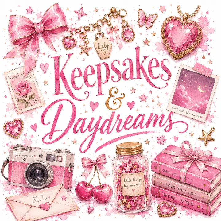 Keepsakes and Daydreams Pink Collage — design PCC-0022