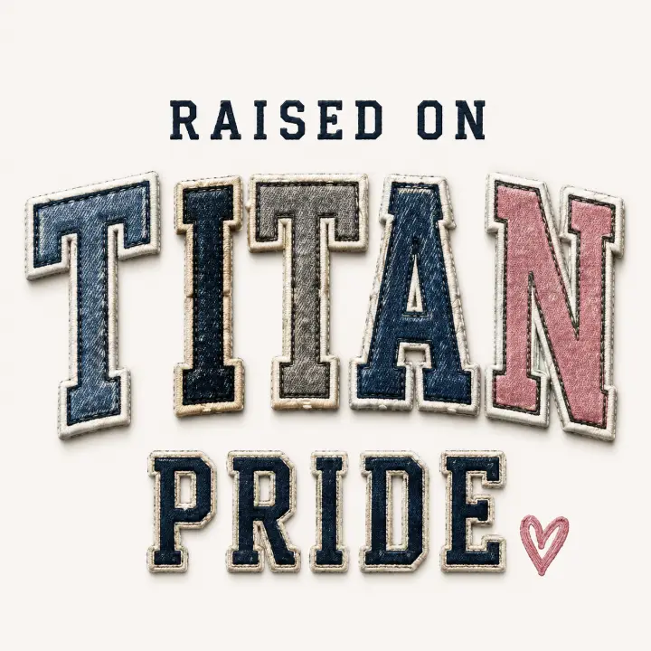 Raised on Titan Pride Patches — design SW-0140
