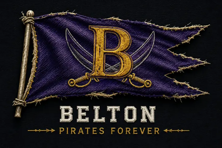 Belton Pirates Forever Flag — design SW-0014