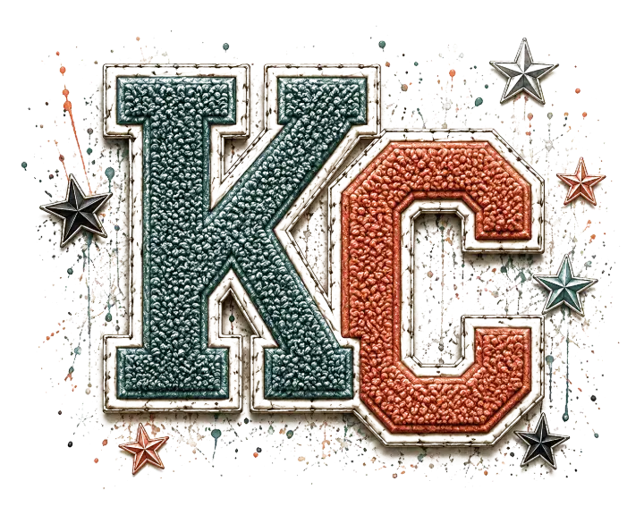 Chenille KC Patch — design KC-0002