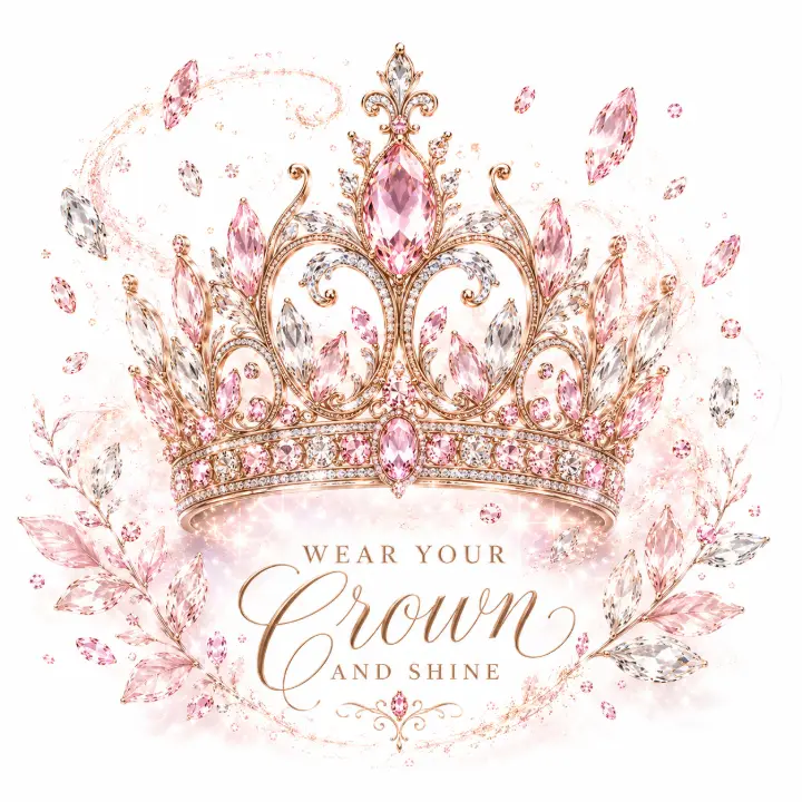 Wear Your Crown and Shine — design IHS-0009