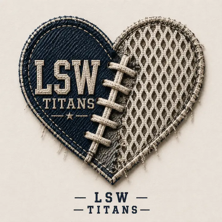 LSW Titans Heart Patch — design SW-0190