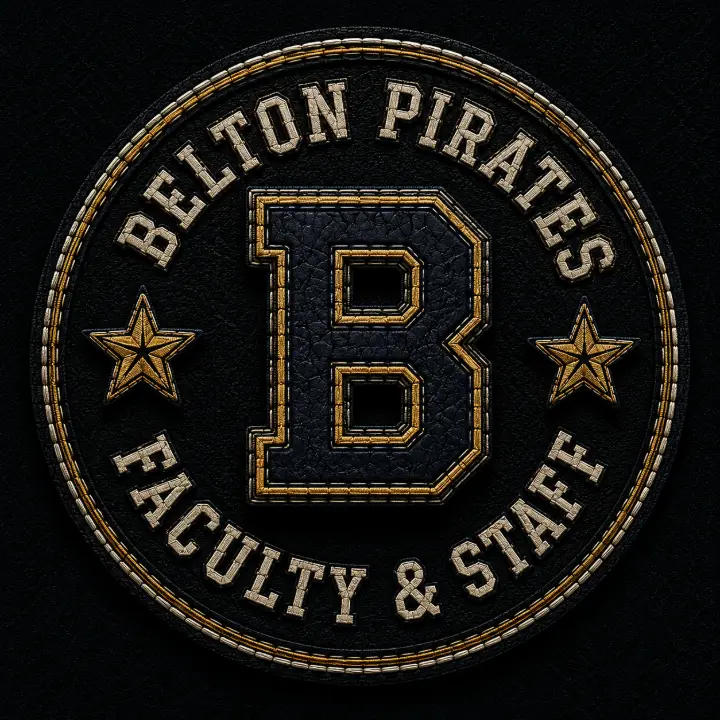 Belton Pirates Faculty & Staff Patch — design SW-0111
