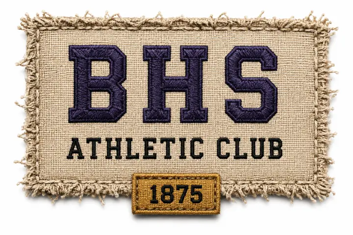 BHS Athletic Club Embroidered Patch — design SW-0086