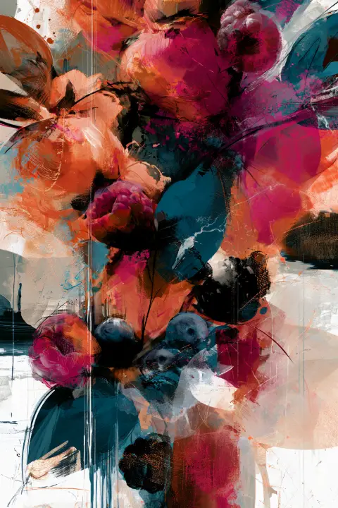 Abstract Berry Botanical Paint — design FD-0034