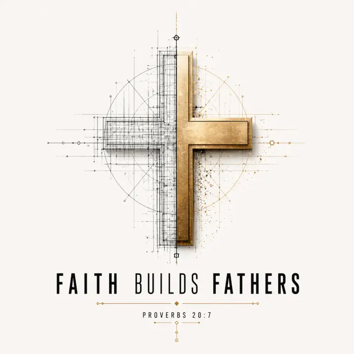 Faith Builds Fathers Cross — design FML-0014