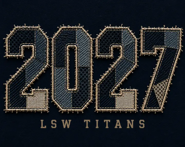 Embroidered 2027 LSW Titans — design SW-0184