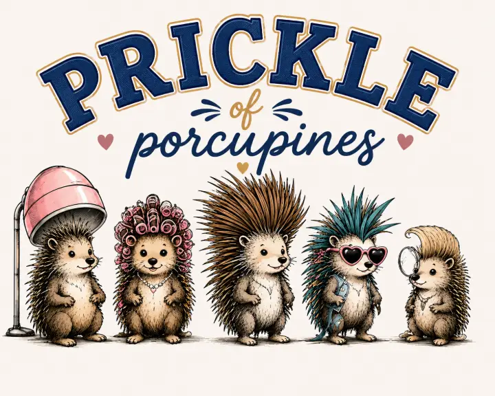 Prickle of Porcupines Hair Salon — design NML-0006