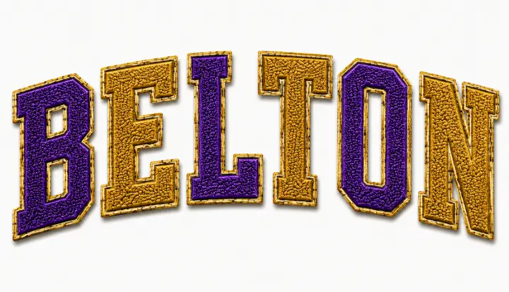 Belton Varsity Chenille Patch — design SW-0075