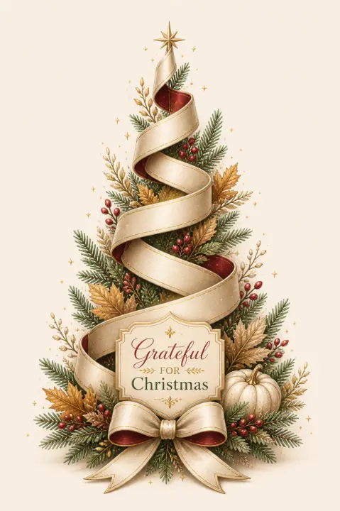 Grateful for Christmas Tree — design HLD-0073