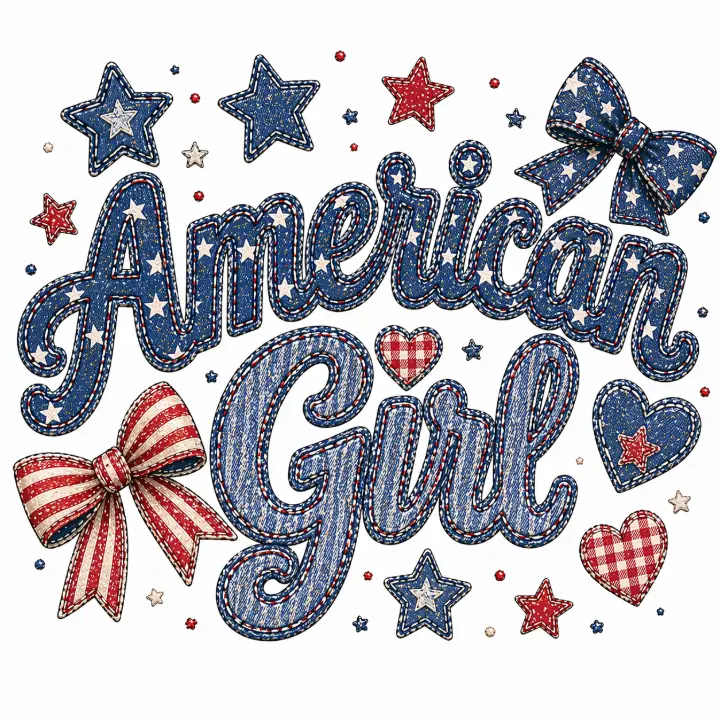 American Girl Denim Patchwork — design HLD-0026