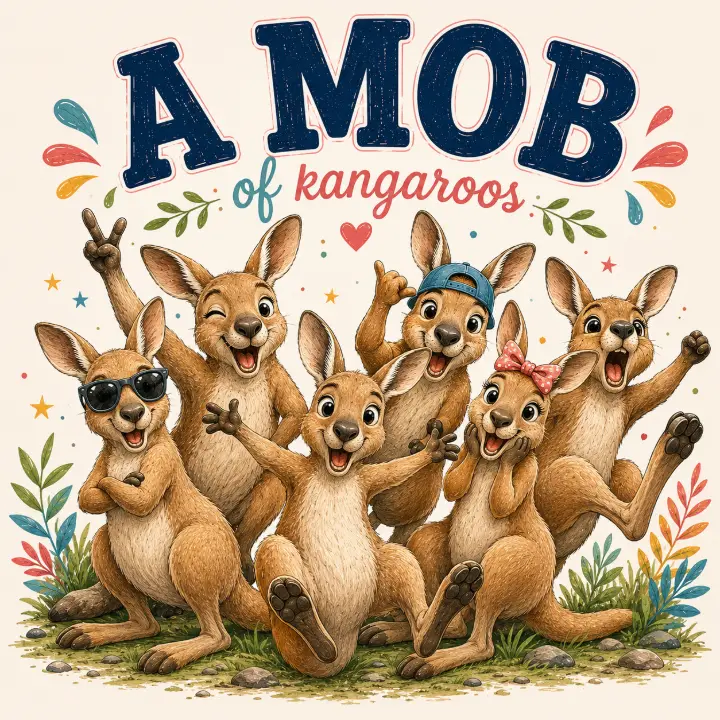 A Mob of Kangaroos — design NML-0003