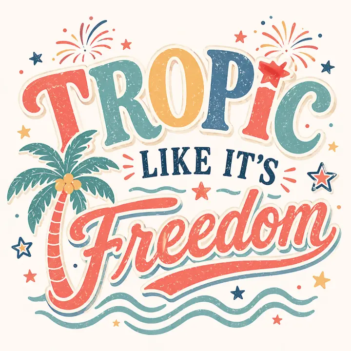 Tropic Like It's Freedom — design HLD-0008