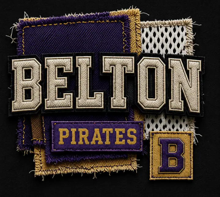 Belton Pirates Textile Patch — design SW-0055