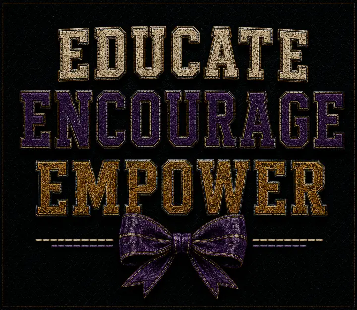 Educate Encourage Empower Bow — design SW-0031