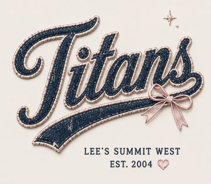 Embroidered Lee's Summit West Titans — design SW-0128