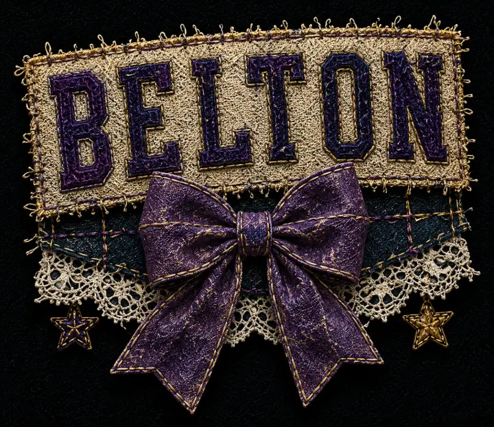 Belton Textile Bow Patch — design SW-0092