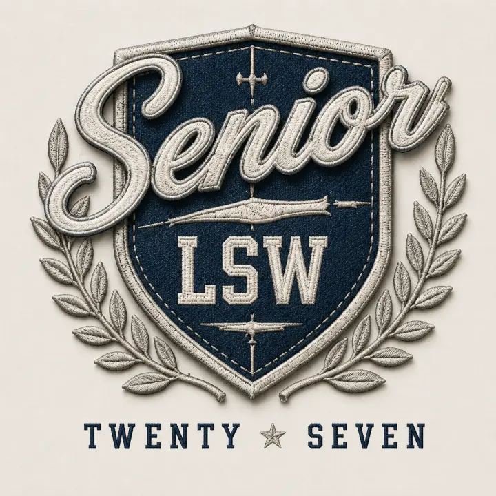 Embroidered Senior LSW Crest — design SW-0199