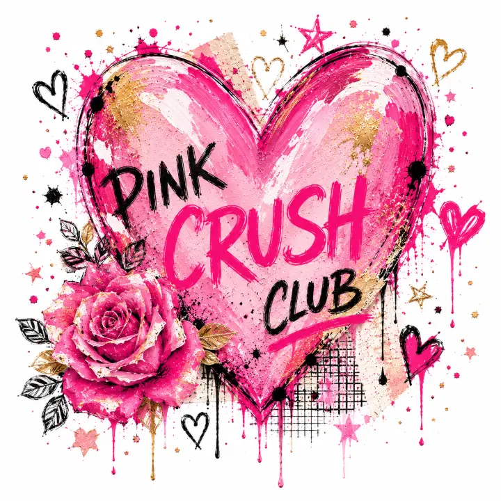 Pink Crush Club Heart Rose — design PCC-0016