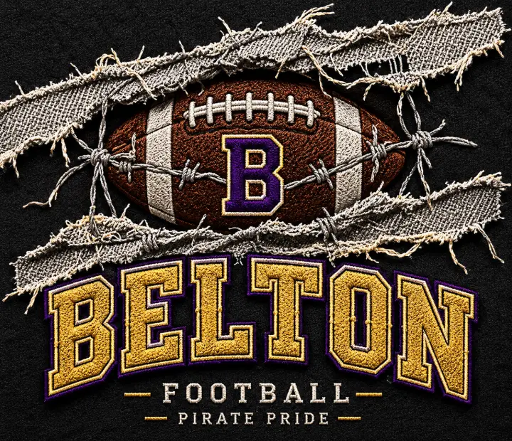 Belton Football Pirate Pride — design SW-0056