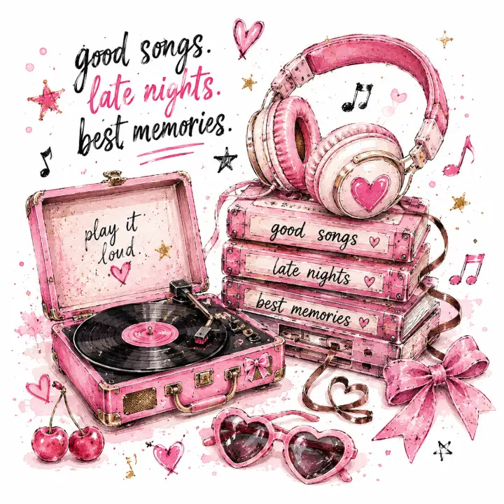 Good Songs Pink Record Player — design PCC-0018