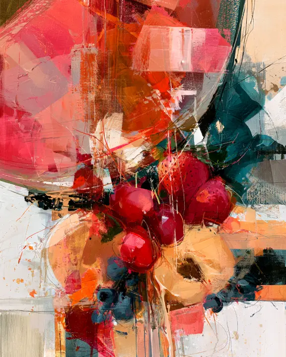 Abstract Berry Still Life — design FD-0019