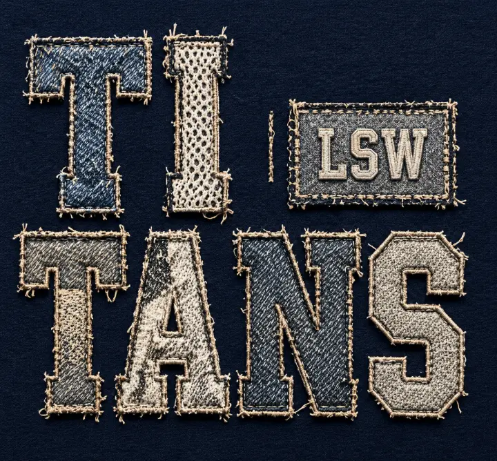 Denim Patchwork Titans — design SW-0165