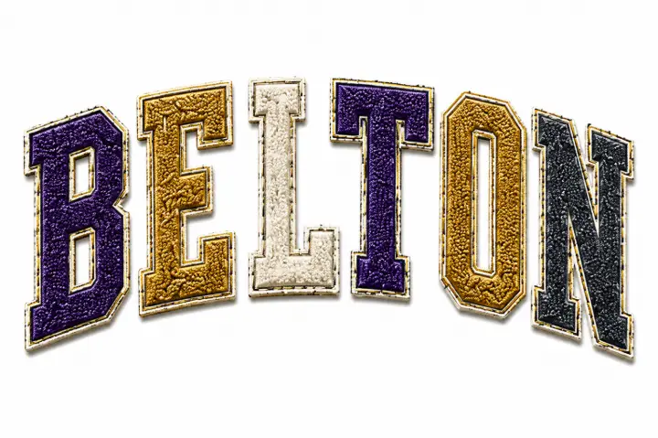 Belton Chenille Lettering — design SW-0083