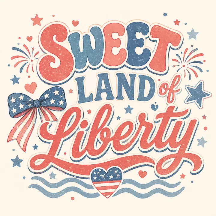 Retro Sweet Land of Liberty — design HLD-0009