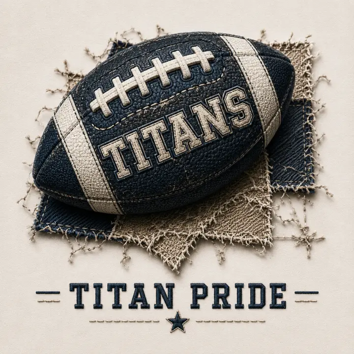 Titan Pride Football Patch — design SW-0198