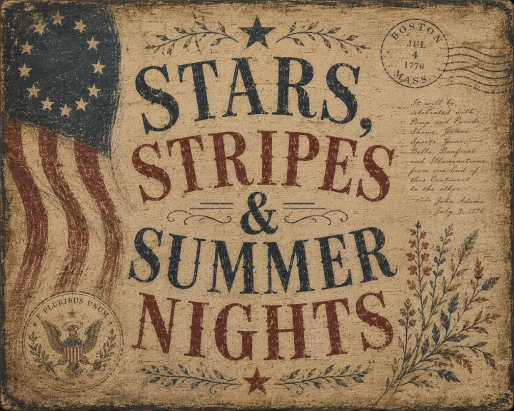 Stars Stripes & Summer Nights — design HLD-0050