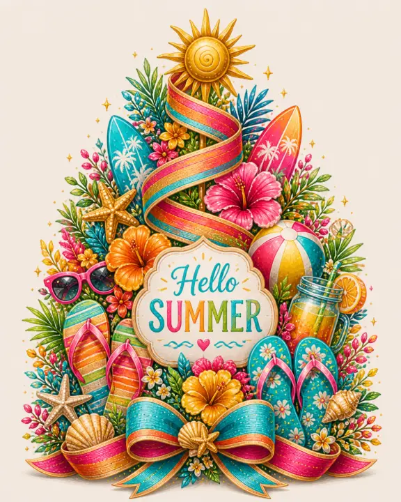 Hello Summer Beach Medley — design SSN-0013