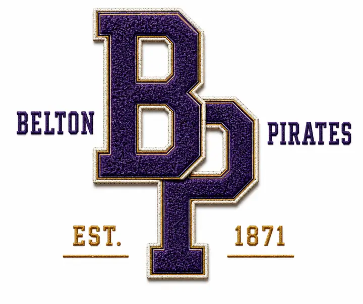 Belton Pirates Chenille BP — design SW-0080