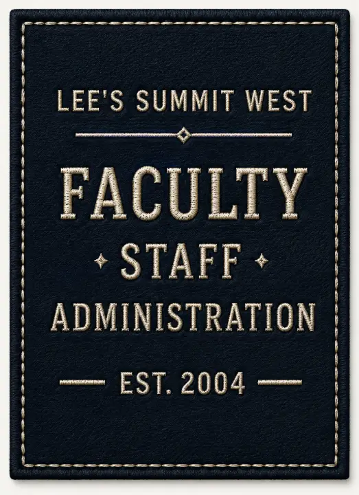 Lee's Summit West Faculty Patch — design SW-0146