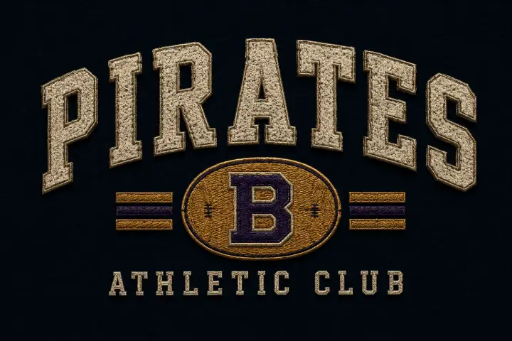 Pirates Athletic Club Chenille — design SW-0039