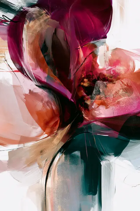 Abstract Painted Bloom — design FD-0033