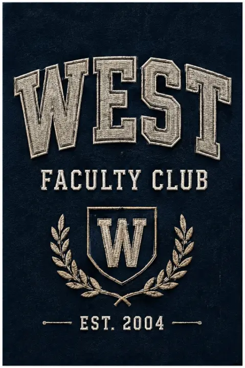 West Faculty Club Embroidery — design SW-0207
