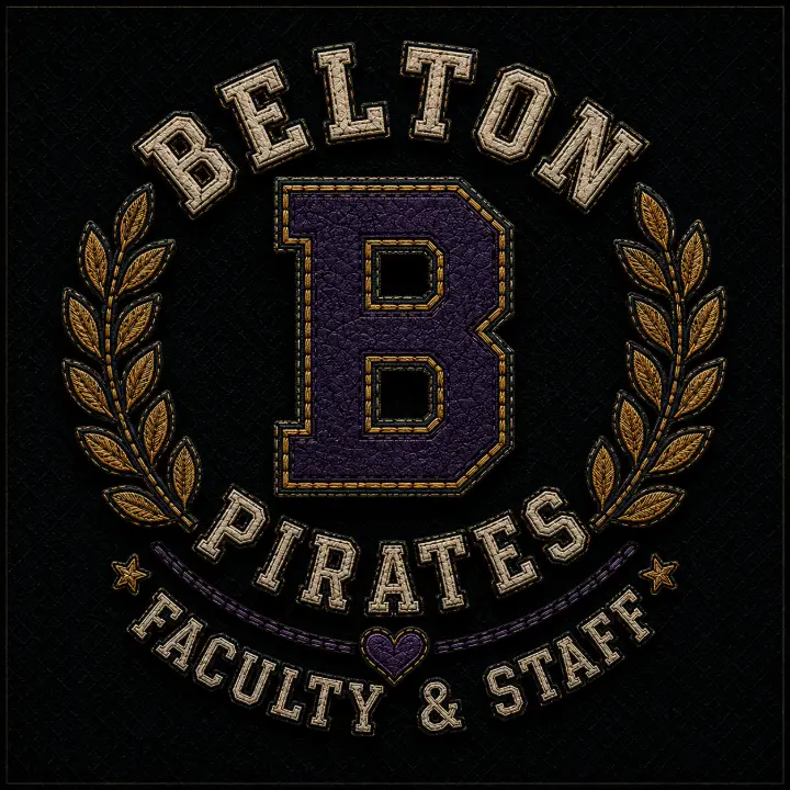 Belton Pirates Embroidered Crest — design SW-0104