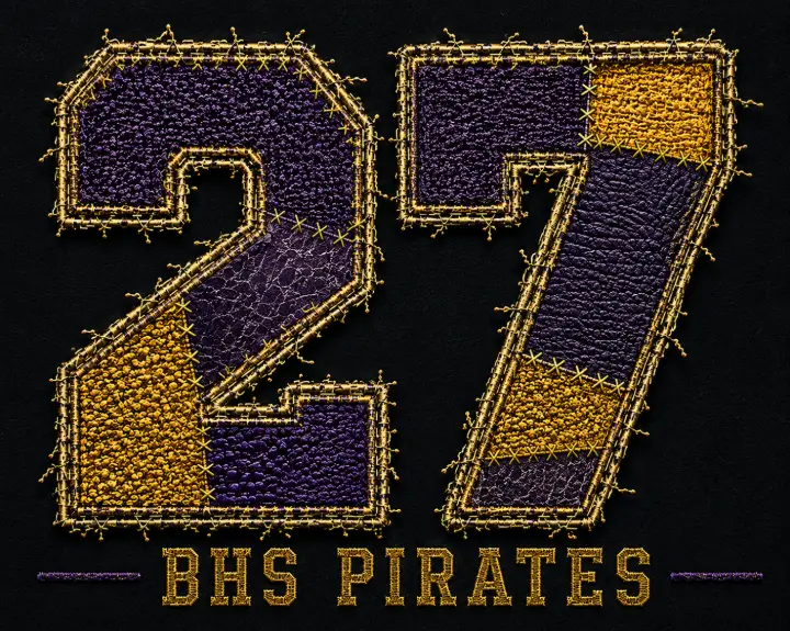 BHS Pirates 27 Textile Art — design SW-0094