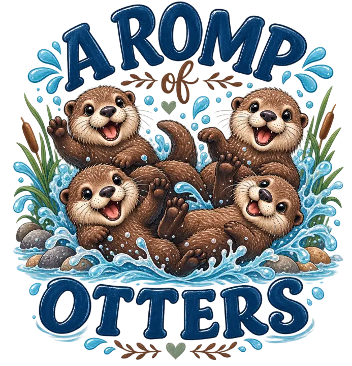 A Romp of Otters — design NML-0010